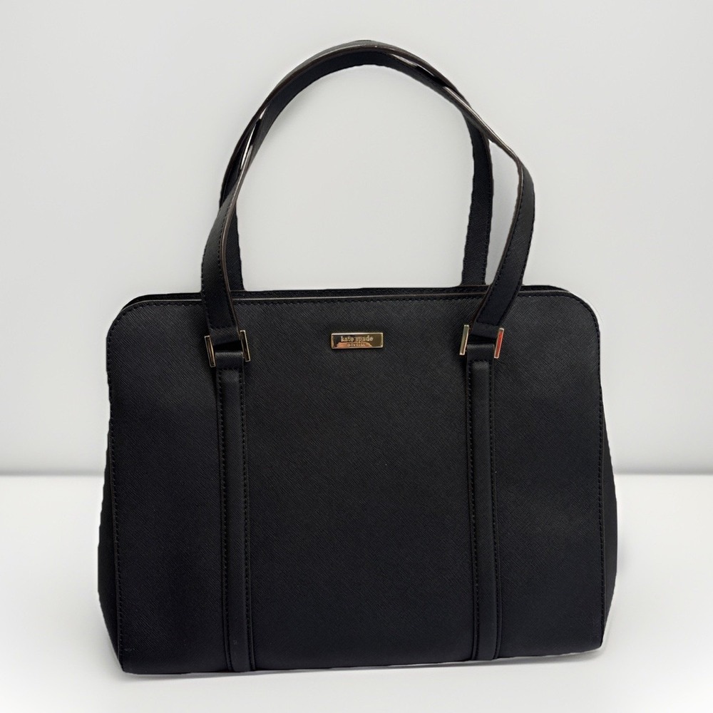 Kate Spade Newbury Lane Miles Black Saffiano Leather Shoulder Handbag Purse